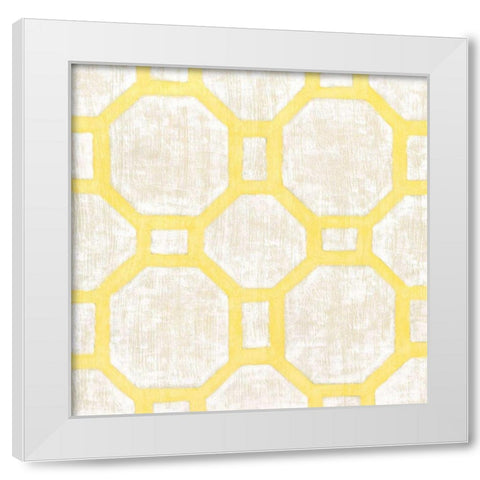 Garden Tile V White Modern Wood Framed Art Print by Zarris, Chariklia