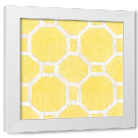 Garden Tile VI White Modern Wood Framed Art Print by Zarris, Chariklia