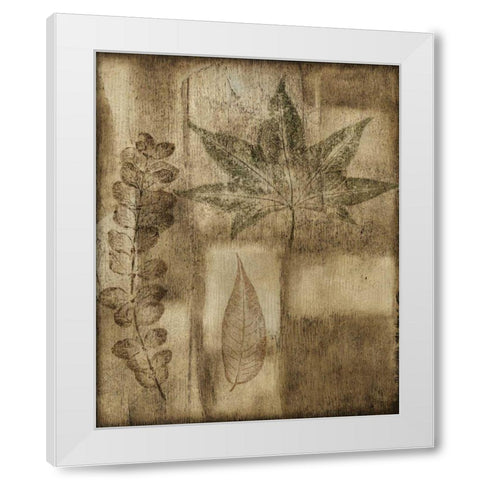 Custom Impressed on Patina III White Modern Wood Framed Art Print by Slocum, Nancy
