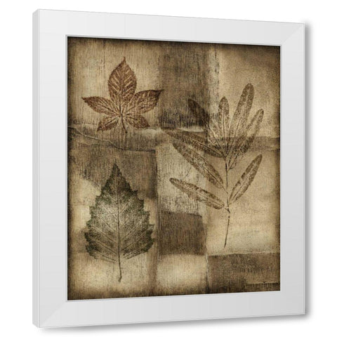 Custom Impressed on Patina IV White Modern Wood Framed Art Print by Slocum, Nancy