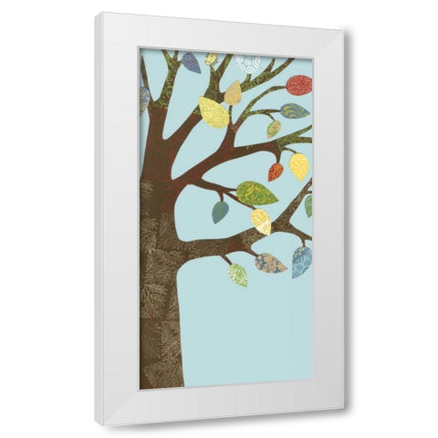 Arbor Patterns I White Modern Wood Framed Art Print by Meagher, Megan
