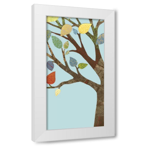 Arbor Patterns II White Modern Wood Framed Art Print by Meagher, Megan
