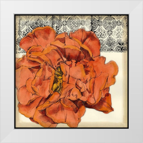 Botanica II White Modern Wood Framed Art Print by Goldberger, Jennifer
