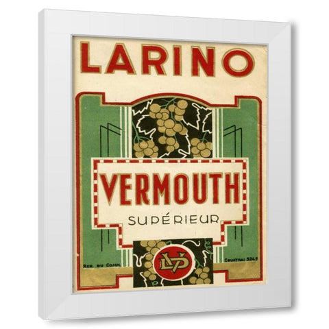 Larino Vermouth White Modern Wood Framed Art Print by Unknown