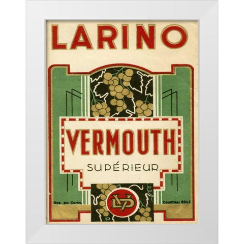 Larino Vermouth White Modern Wood Framed Art Print by Unknown