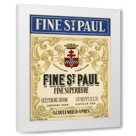 Fine St. Paul White Modern Wood Framed Art Print by Unknown