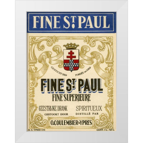 Fine St. Paul White Modern Wood Framed Art Print by Unknown