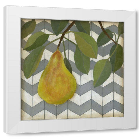Fruit and Pattern II White Modern Wood Framed Art Print by Meagher, Megan