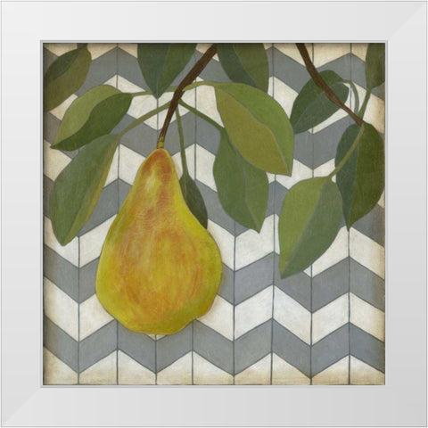 Fruit and Pattern II White Modern Wood Framed Art Print by Meagher, Megan