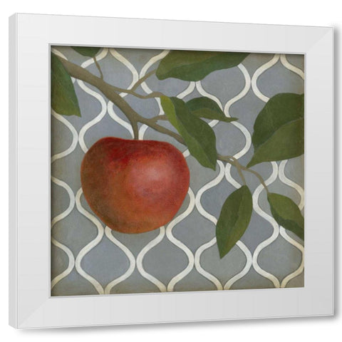 Fruit and Pattern III White Modern Wood Framed Art Print by Meagher, Megan