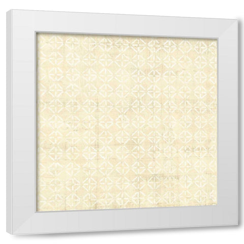 Ethnic Motif IV White Modern Wood Framed Art Print by Vision Studio