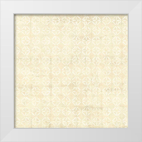 Ethnic Motif IV White Modern Wood Framed Art Print by Vision Studio