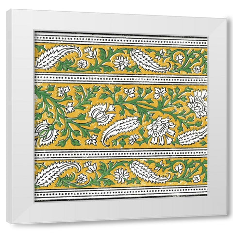 Ceylon Squares III White Modern Wood Framed Art Print by Vision Studio