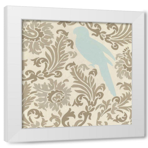 Island Tapestry II White Modern Wood Framed Art Print by Vess, June Erica
