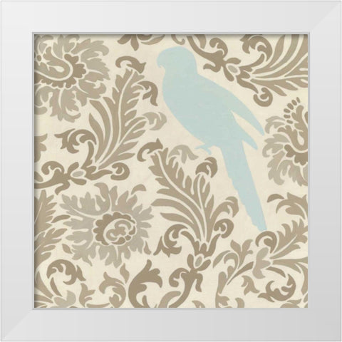 Island Tapestry II White Modern Wood Framed Art Print by Vess, June Erica