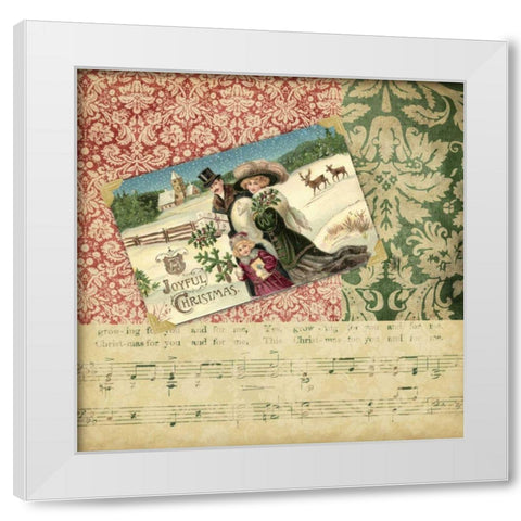 Victorian Christmas II White Modern Wood Framed Art Print by Vision Studio