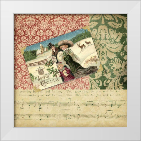 Victorian Christmas II White Modern Wood Framed Art Print by Vision Studio