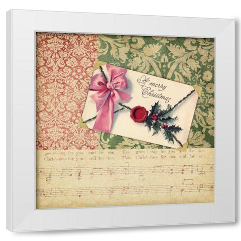 Victorian Christmas III White Modern Wood Framed Art Print by Vision Studio