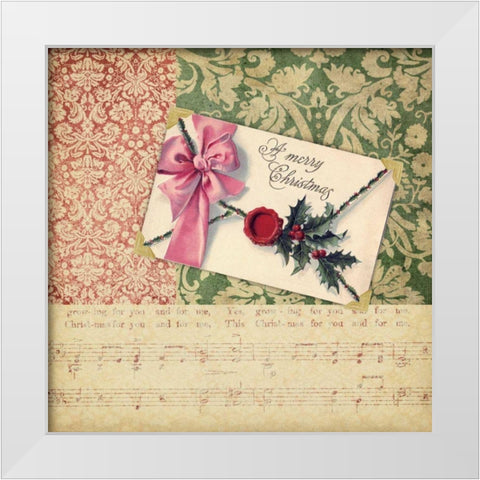 Victorian Christmas III White Modern Wood Framed Art Print by Vision Studio