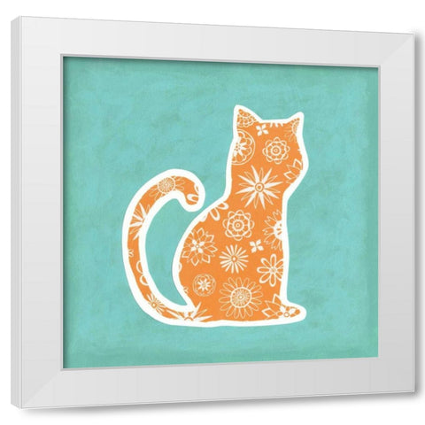 Animal Prints II White Modern Wood Framed Art Print by Meagher, Megan