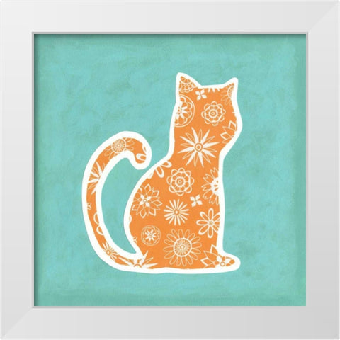 Animal Prints II White Modern Wood Framed Art Print by Meagher, Megan