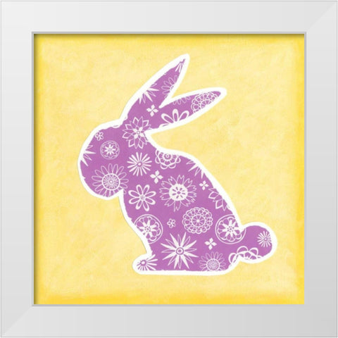 Animal Prints III White Modern Wood Framed Art Print by Meagher, Megan