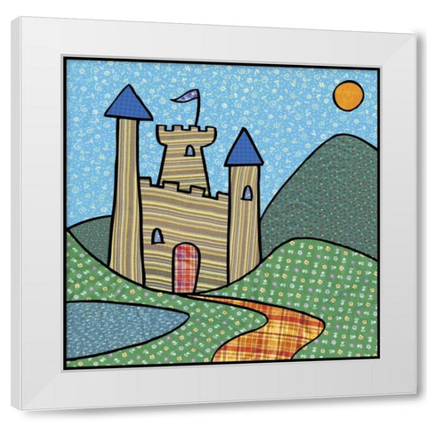 Calico Kingdom I White Modern Wood Framed Art Print by Swinford, Charles