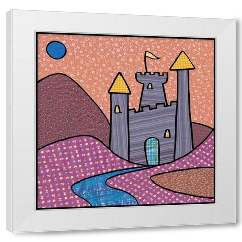 Calico Kingdom II White Modern Wood Framed Art Print by Swinford, Charles