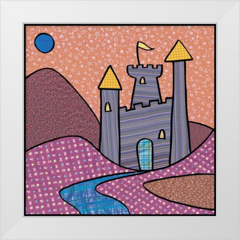 Calico Kingdom II White Modern Wood Framed Art Print by Swinford, Charles