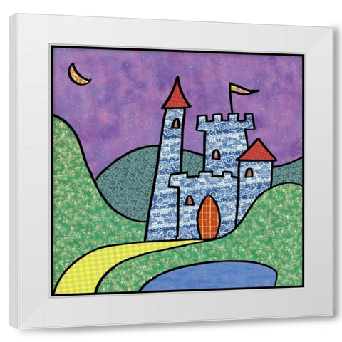 Calico Kingdom IV White Modern Wood Framed Art Print by Swinford, Charles