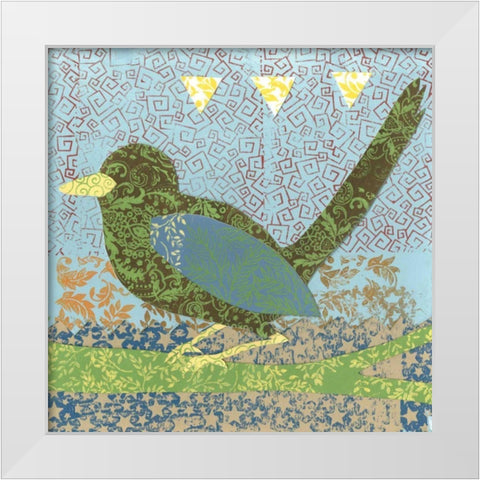 Flight Patterns II White Modern Wood Framed Art Print by Meagher, Megan