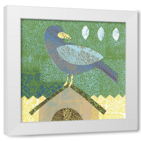Flight Patterns III White Modern Wood Framed Art Print by Meagher, Megan