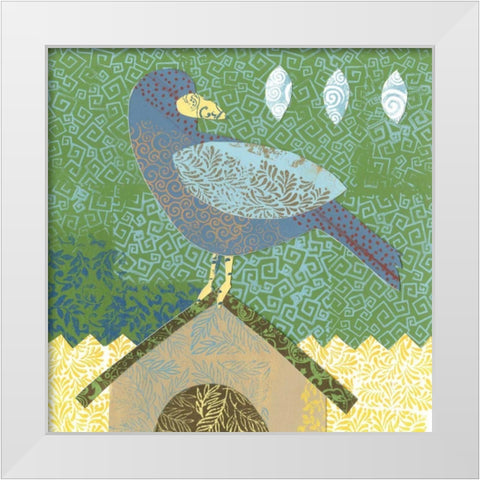 Flight Patterns III White Modern Wood Framed Art Print by Meagher, Megan