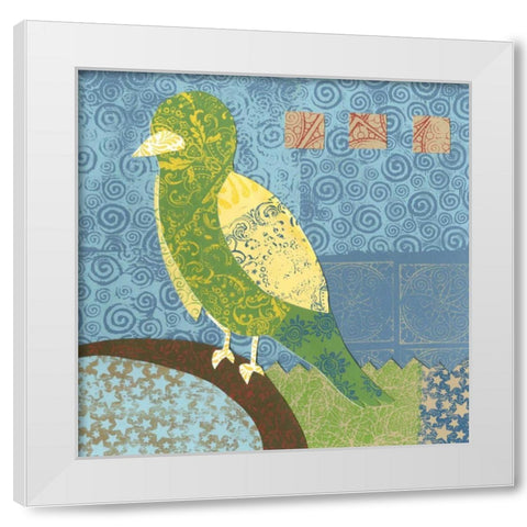Flight Patterns IV White Modern Wood Framed Art Print by Meagher, Megan