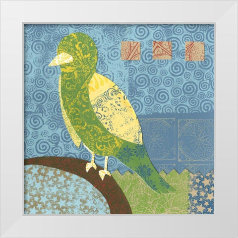 Flight Patterns IV White Modern Wood Framed Art Print by Meagher, Megan