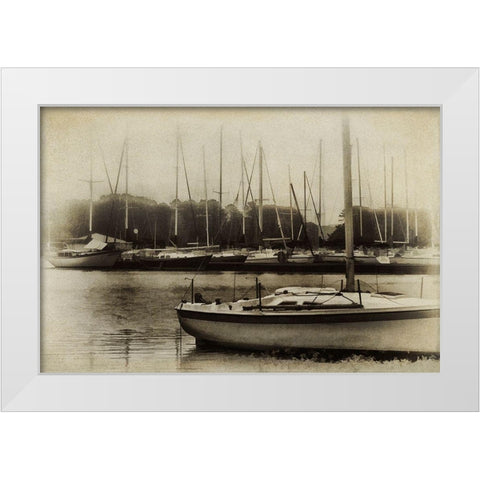 Waiting to Sail I White Modern Wood Framed Art Print by Head, Danny