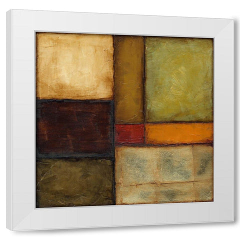 Autumnal Impressions IV White Modern Wood Framed Art Print by Goldberger, Jennifer