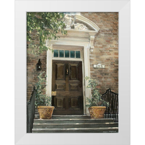 Grove Avenue White Modern Wood Framed Art Print by Meagher, Megan