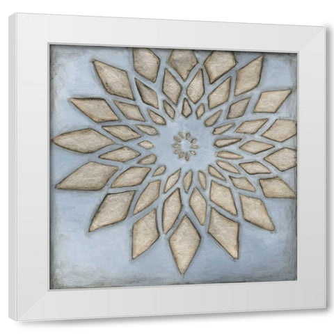 Silver Filigree I White Modern Wood Framed Art Print by Meagher, Megan