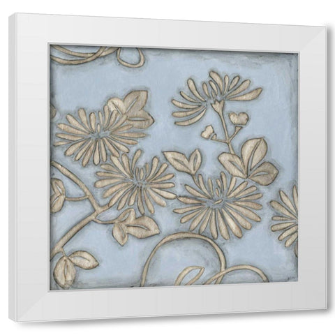 Silver Filigree IV White Modern Wood Framed Art Print by Meagher, Megan