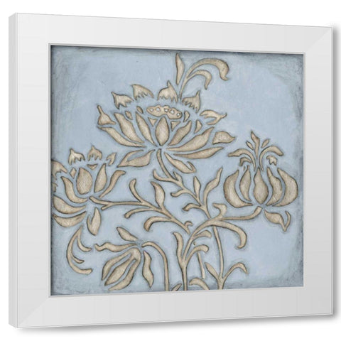Silver Filigree VI White Modern Wood Framed Art Print by Meagher, Megan