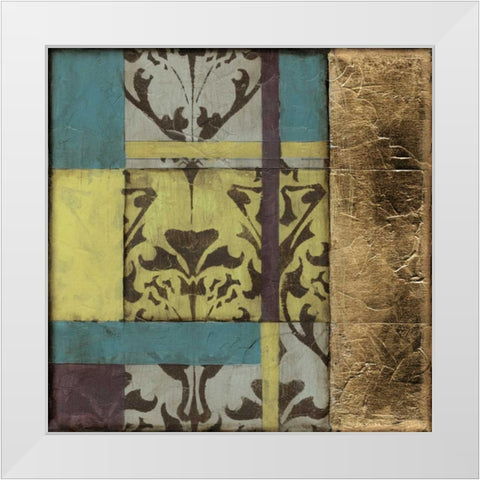 Jeweled Transom IV White Modern Wood Framed Art Print by Goldberger, Jennifer
