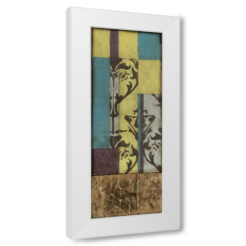 Jeweled Transom V White Modern Wood Framed Art Print by Goldberger, Jennifer