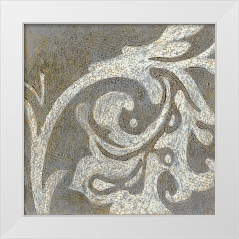 Rococo III White Modern Wood Framed Art Print by Wyatt Jr., Norman