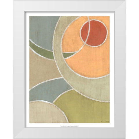Muted Novas I White Modern Wood Framed Art Print by Lam, Vanna