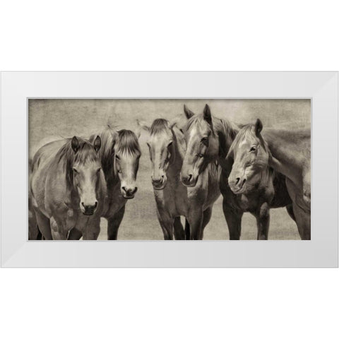 Meeting of the Minds White Modern Wood Framed Art Print by PHBurchett