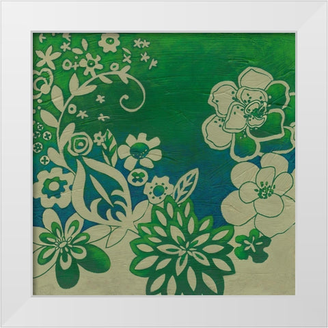 Kyoto Garden I White Modern Wood Framed Art Print by Zarris, Chariklia