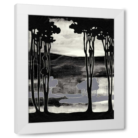 Nouveau Landscape I White Modern Wood Framed Art Print by Goldberger, Jennifer