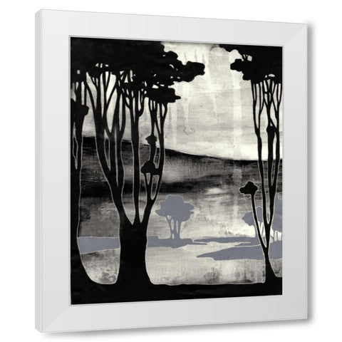 Nouveau Landscape II White Modern Wood Framed Art Print by Goldberger, Jennifer