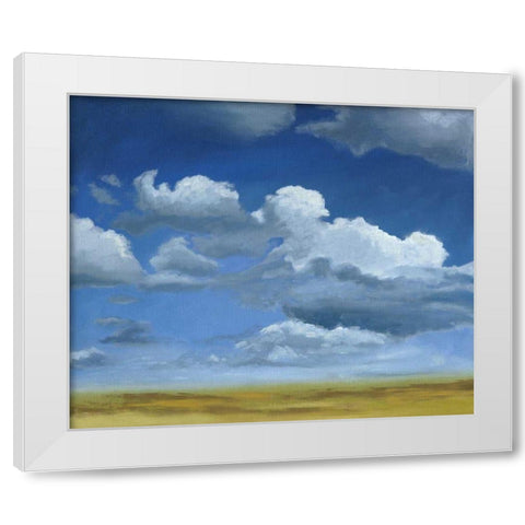 Big Sky I White Modern Wood Framed Art Print by Meagher, Megan